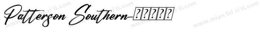 Patterson Southern字体转换